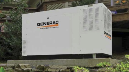 Generac generator installed in Dublin, OH by PTI Electric, Plumbing, & HVAC.